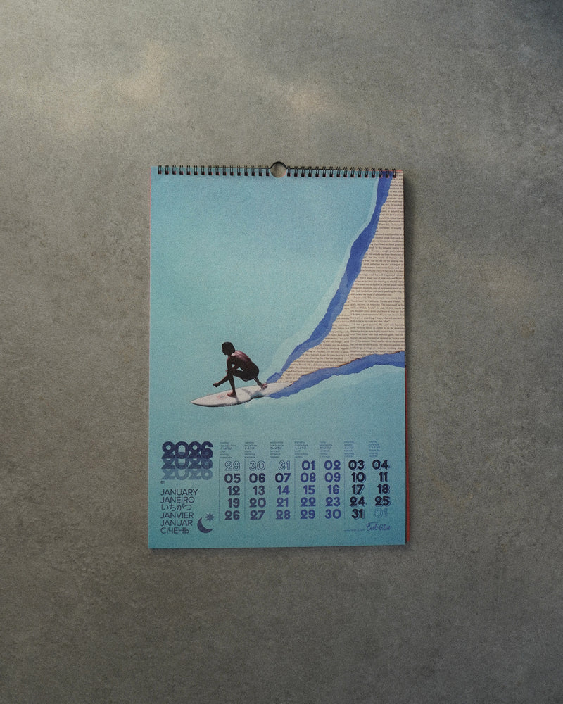 Calendrier 2026 CIEL GLUE – Thème Surf