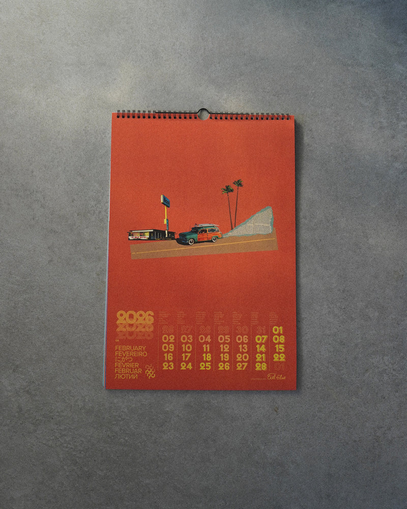 Calendrier 2026 CIEL GLUE – Thème Surf