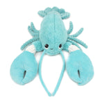 Peluche homard "I love you" maman et son bébé bleu aqua