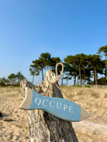 Suspension décorative poisson "Libre/occupé"