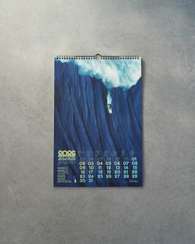 Calendrier 2026 CIEL GLUE – Thème Surf