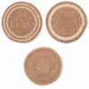 Set de table tressé rond naturel