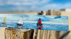 Peinture sur 1/2 douelle - voiliers