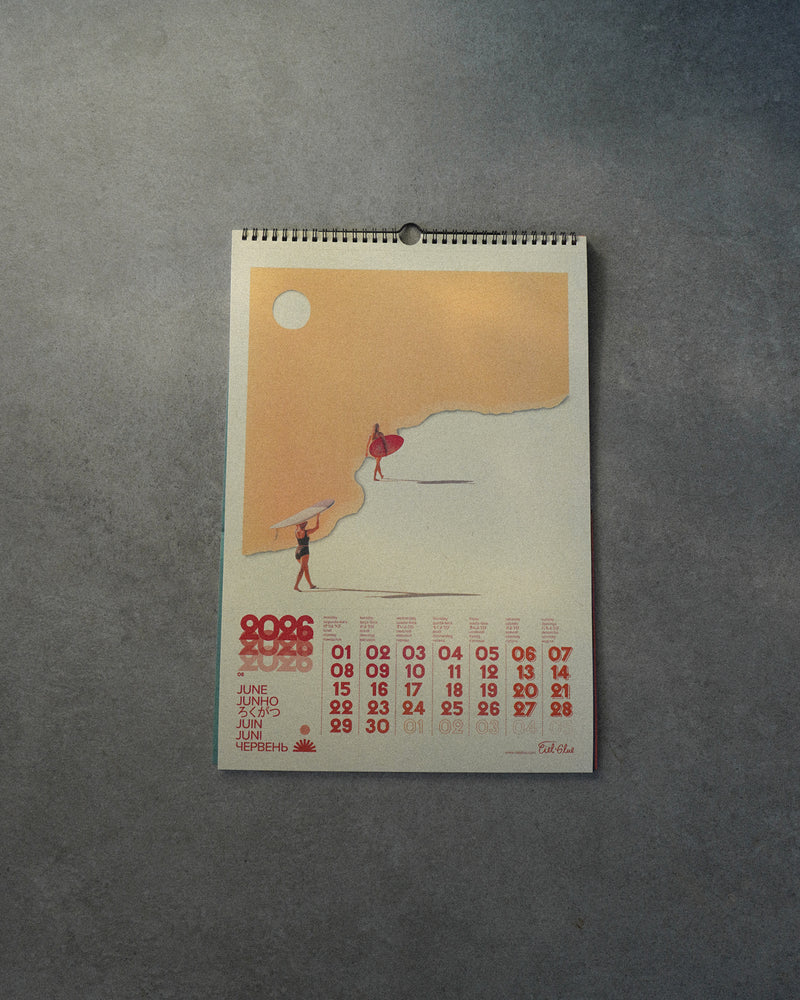 Calendrier 2026 CIEL GLUE – Thème Surf
