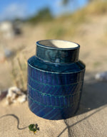 Vase en céramique émaillée - Collection "Bleu nuit"