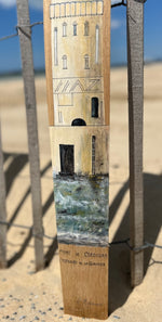 Peinture sur douelle - "Les phares de l'Atlantique"