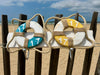 Patère murale en bois - Style bord de mer - 2 à 4 crochets métalliques