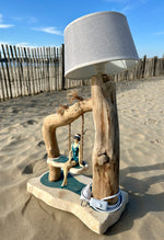 Lampe en bois flotté Baigneuse