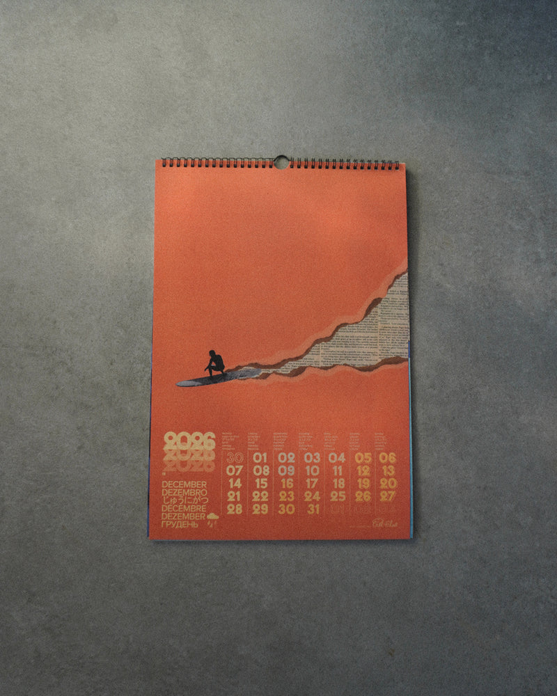Calendrier 2026 CIEL GLUE – Thème Surf
