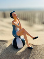 Figurine baigneuse "Suzette" & "Lucette" - Collection Littoral