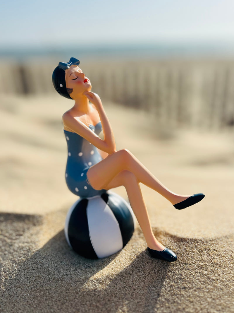 Figurine baigneuse "Suzette" & "Lucette" - Collection Littoral