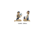 Figurine baigneuse assise & son ballon - collection Littoral