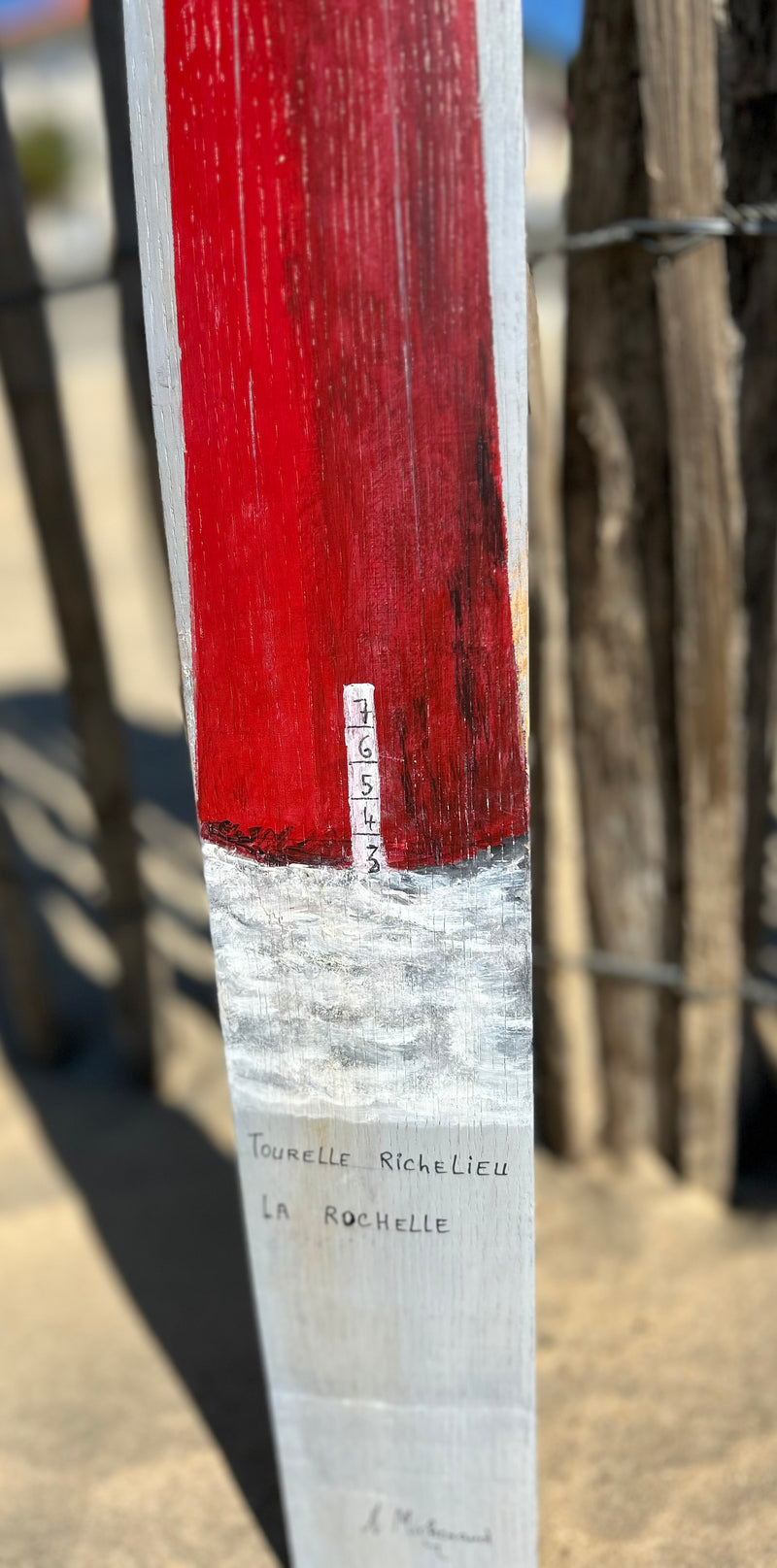 Peinture sur douelle - "Les phares de l'Atlantique"
