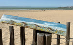 Peinture sur 1/2 douelle - Bécasseaux