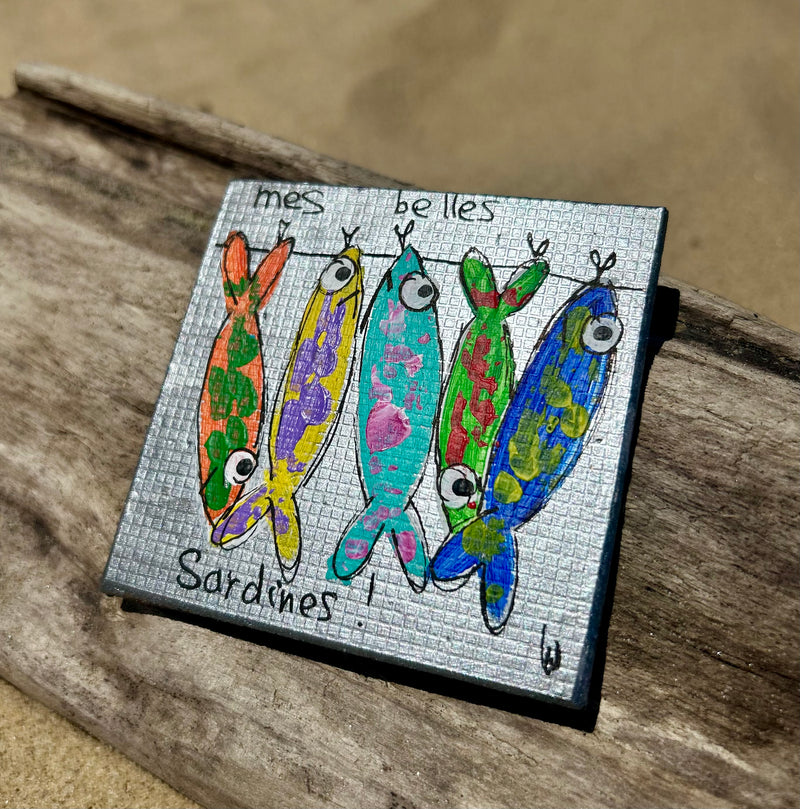 Magnet en résine Mam'zelle Olala