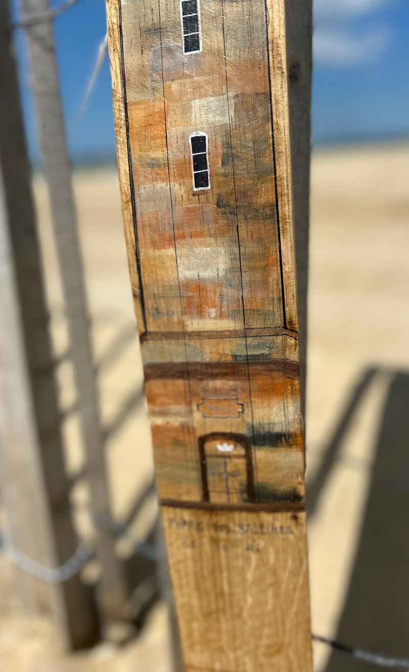 Peinture sur douelle - "Les phares de l'Atlantique"