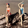 👒 Figurines Baigneuses "Marcelle" & "Arlette" - collection Merlin