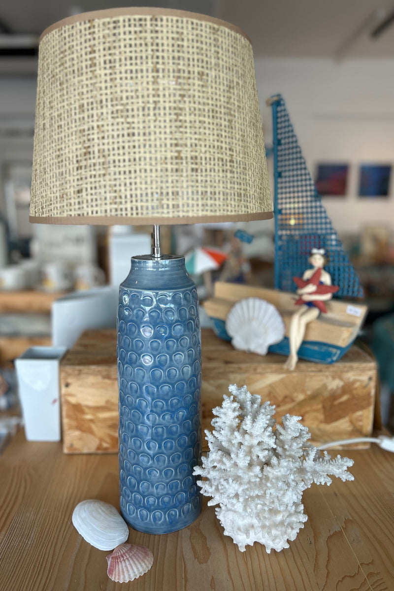 Lampe à poser "Ondes Bleues"