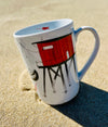 Mug en porcelaine, collection Les carrelets