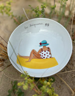 Saladier motif baigneuse