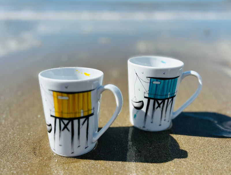 Mug en porcelaine, collection Les carrelets