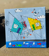 Peinture sur toile Mam'zelle Olala 20x20