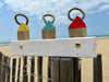 Patère murale en bois - Style bord de mer - 2 à 4 crochets métalliques