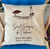 🐚 Coussin "Saint Georges de Didonne" – Collection Côte de Beauté 45x45