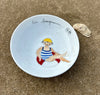 Petite coupelle en porcelaine, collection Les baigneuses