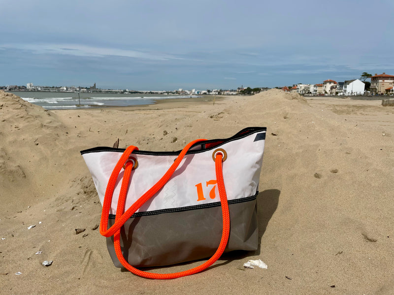 Sac de plage en voile recyclée