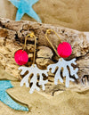 Boucles d'Oreilles artisanales "Corail"