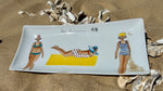 Plat à cake motif baigneuses