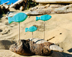 Création artisanale en bois flotté – Déco 3 poissons