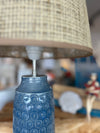 Lampe à poser "Ondes Bleues"