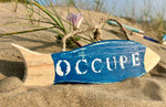Suspension décorative poisson "Libre/occupé"