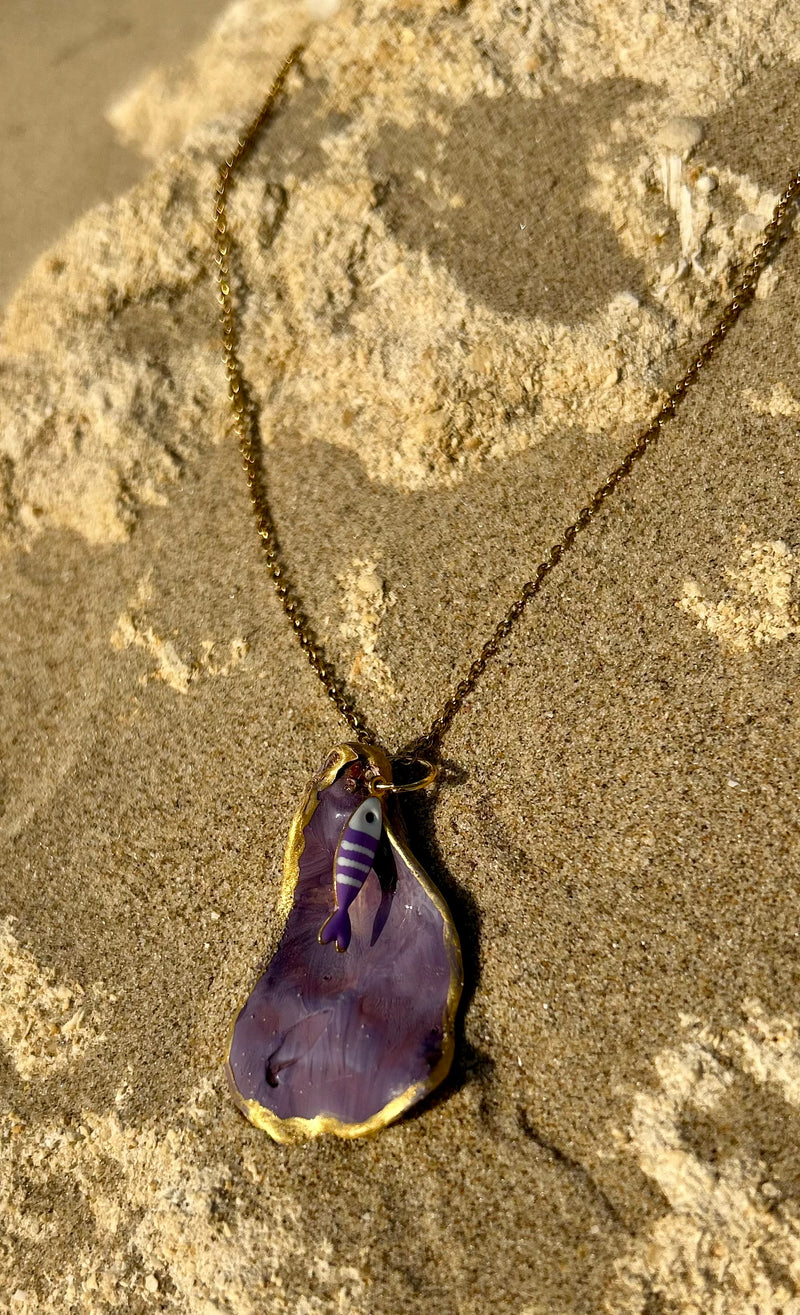 Collier fantaisie - "Esprits marins" Véronique