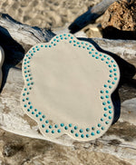 Dessous de plat "Eclat littoral" en céramique artisanale