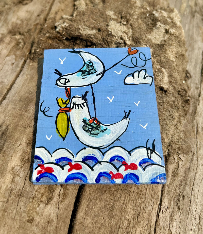 Magnet en résine Mam'zelle Olala