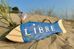 Suspension décorative poisson "Libre/occupé"