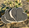 ❤️ Lot de 5 Lingettes Lavables en Forme de Cœur - coton & éponge bambou