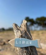 Suspension décorative poisson "Libre/occupé"