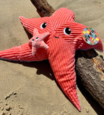 Peluche étoile de mer "Wahou" maman et son bébé bleu Corail