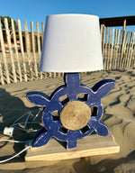 Lampe Bleu marine - modèle Barre de gouvernail