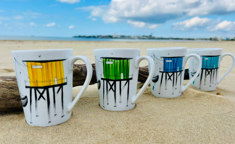Mug en porcelaine, collection Les carrelets