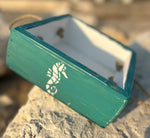 Boite de rangement "Bord de mer" avec anses en corde