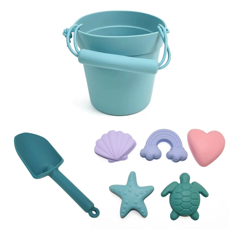 Jouet de plage et de sable en silicone (7 pièces)