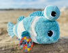 🐠 Peluche Poisson-Clown “BIGOU” – Duo Maman & Bébé Aqua