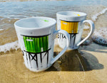 Mug en porcelaine, collection Les carrelets