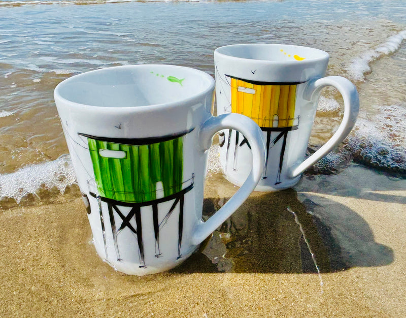 Mug en porcelaine, collection Les carrelets