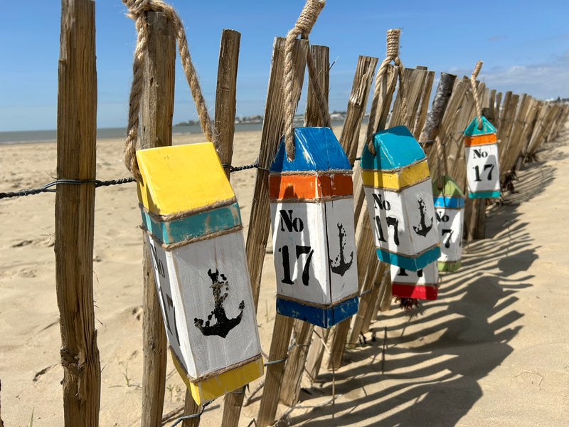 Bouée d'amarrage décorative en bois